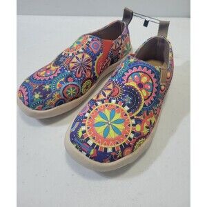 Uin Blossom Floral Art Blossom Canvas Slip On Loafer Sneaker EU 35 US 4.5